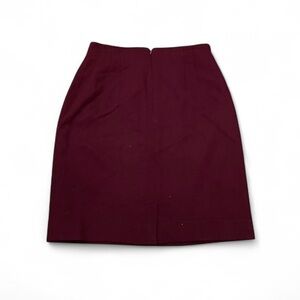 Jones New York 100% Wool Red Knee-Length Pencil Skirt